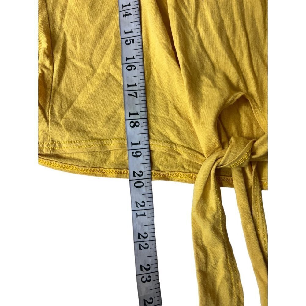Youth In Revolt Women's Yellow Crop Top - Picture 5 of 5